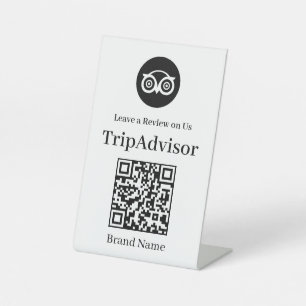 Tripadvisor Review QR Tabletop Sign