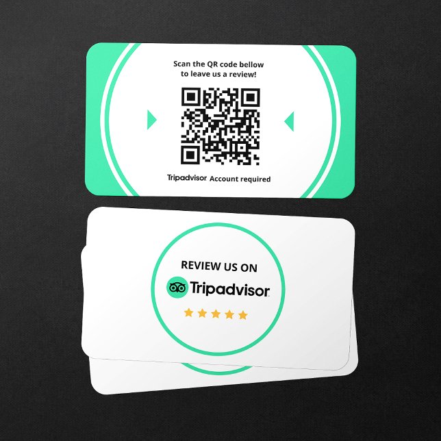 Tripadvisor Reviews Rate Business 5 Star QR Code Card (Creator Uploaded)