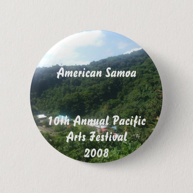 triparoundtown 100, American Samoa10th Annual P... 2 Inch Round Button (Front)