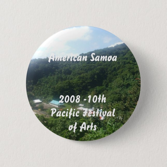 triparoundtown 100, American Samoa... - Customized 2 Inch Round Button (Front)