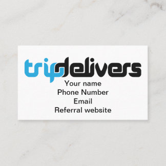 TripDelivers business card