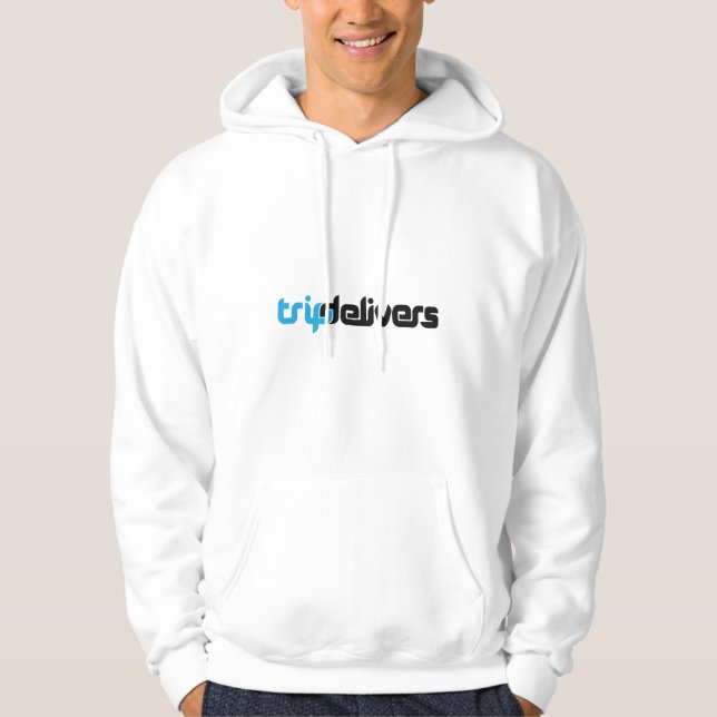 TRIPDELIVERS Sweat - shirt à capuche Blanc (Devant)