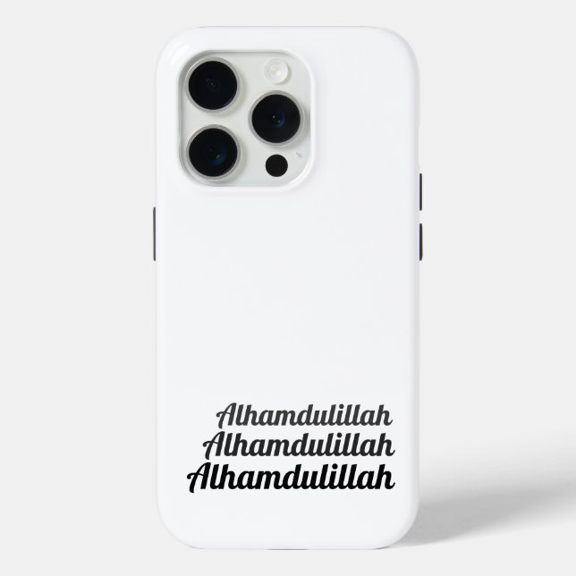 Triple Alhamdulillah White Case-Mate iPhone Case (Back)