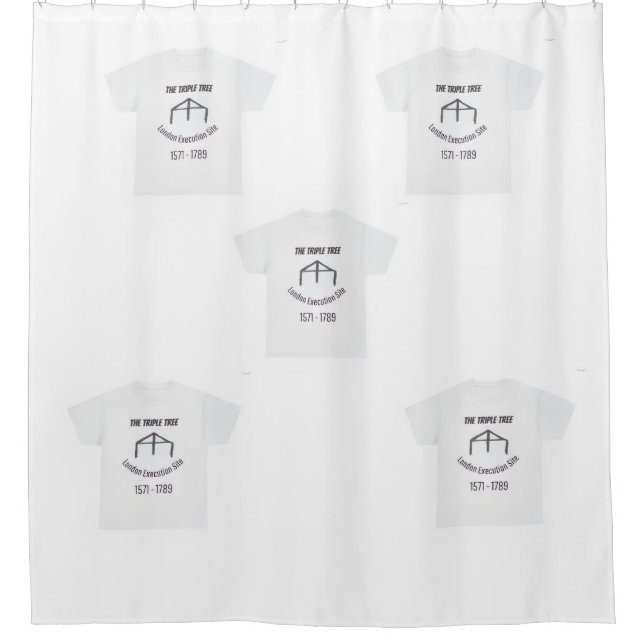 Triple arbre Tee rideau douche (Devant)