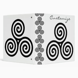 Triple Black Spirals Thunder_Cove Binder