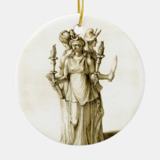 Triple-Bodied Hecate Ceramic Ornament