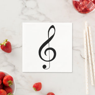 Triple Clef Musical Note, Napkin