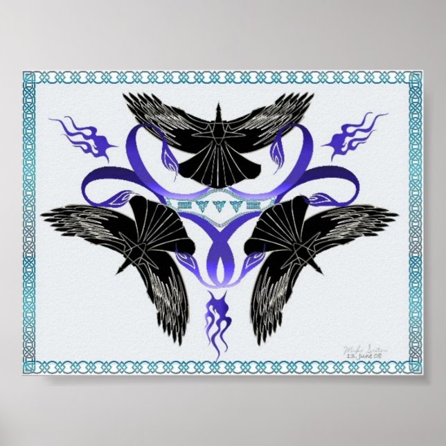 Triple Crow Celtic Knot Poster (Front)