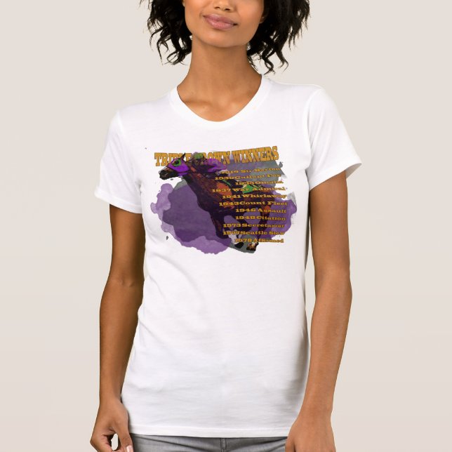 Triple Crown Winners T-Shirt (Front)