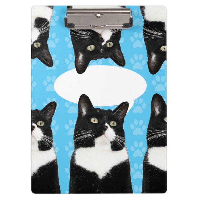 Triple Cute Kitty Make Statement Fun Art Clipboard (Front)