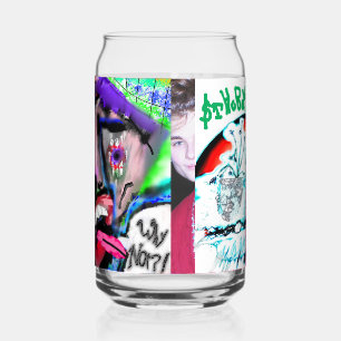 Triple Design Can Glass