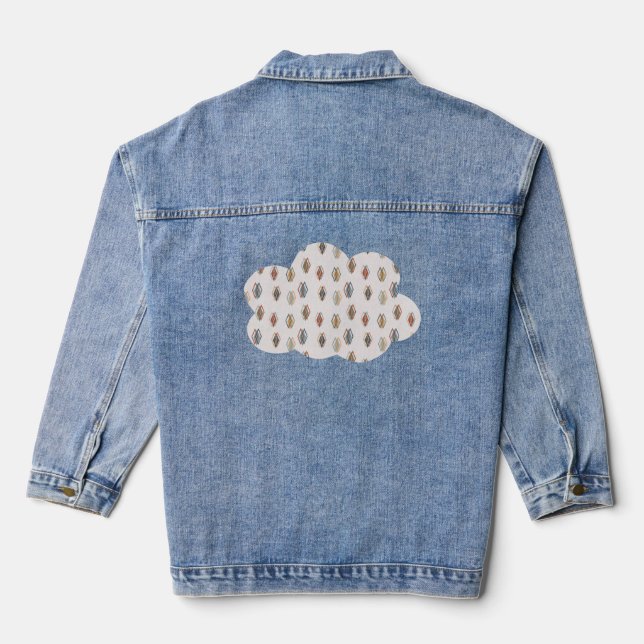 Triple Diamonds  Denim Jacket (Back)