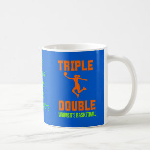Triple Double Women's Basketball Shirt  Coffee Mug