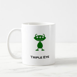 Triple Eye Triple Eye green Coffee Mug