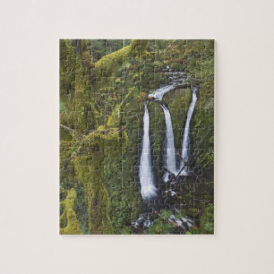 Triple Falls, Columbia River Gorge Jigsaw Puzzle
