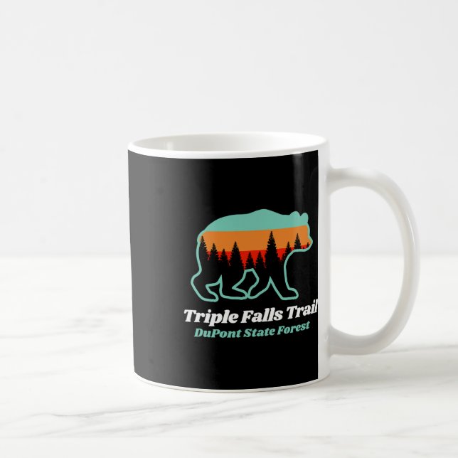 Triple Falls Trail Dupont State Forest Bear Souven Coffee Mug (Right)