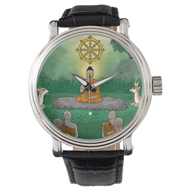 Triple Gems: Buddha, Dharma, Sangha watch (Front)