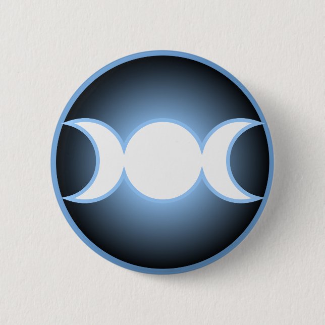 Triple Goddess 2 Inch Round Button (Front)