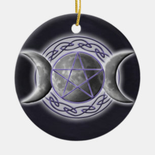 Triple Goddess Ceramic Ornament