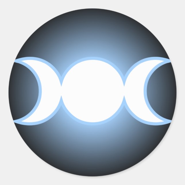 Triple Goddess Classic Round Sticker (Front)
