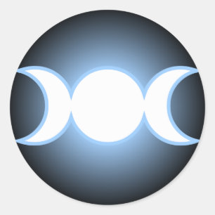 Triple Goddess Classic Round Sticker