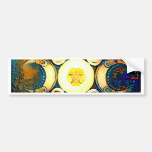 Triple Goddess Crowned - Divine Union Bumper Sticker
