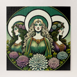 Triple Goddess Jigsaw Puzzle