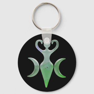 Triple Goddess Keychain