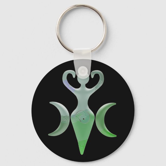 Triple Goddess Keychain (Front)