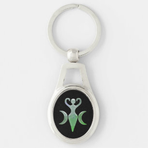 Triple Goddess Keychain