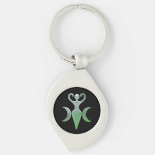 Triple Goddess Keychain
