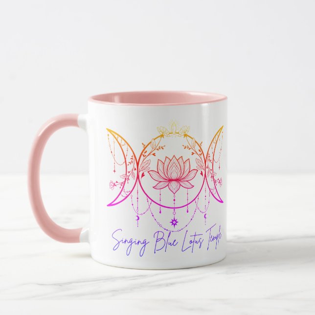 Triple Goddess & Lotus Pink Mug (Gauche)