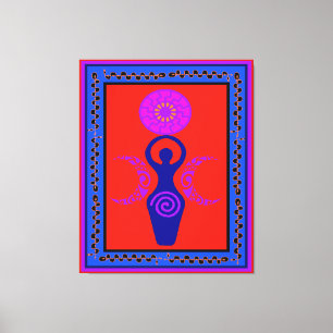 Triple Goddess Moon Phase Canvas Print