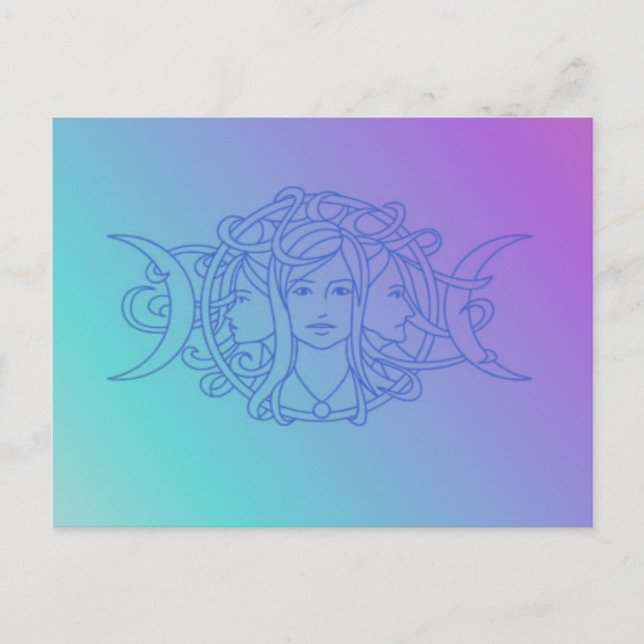 Triple Goddess Postcard (Front)