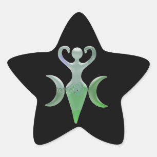 Triple Goddess Star Sticker