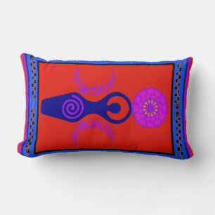Triple Goddess Throw Pillow