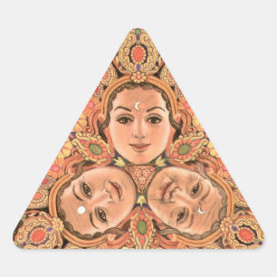 Triple Goddess Triangle Sticker