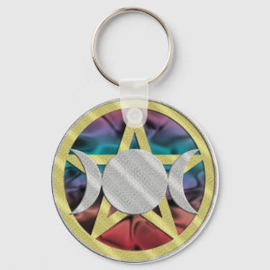 Triple Goddess Wicca Keychain