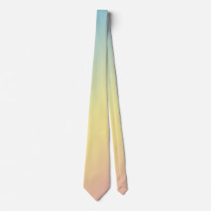 Triple Gradient in Pastel Blue, Yellow and Pink Tie
