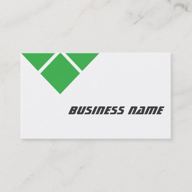 Triple Green Transportation Broker Business Card (Front)