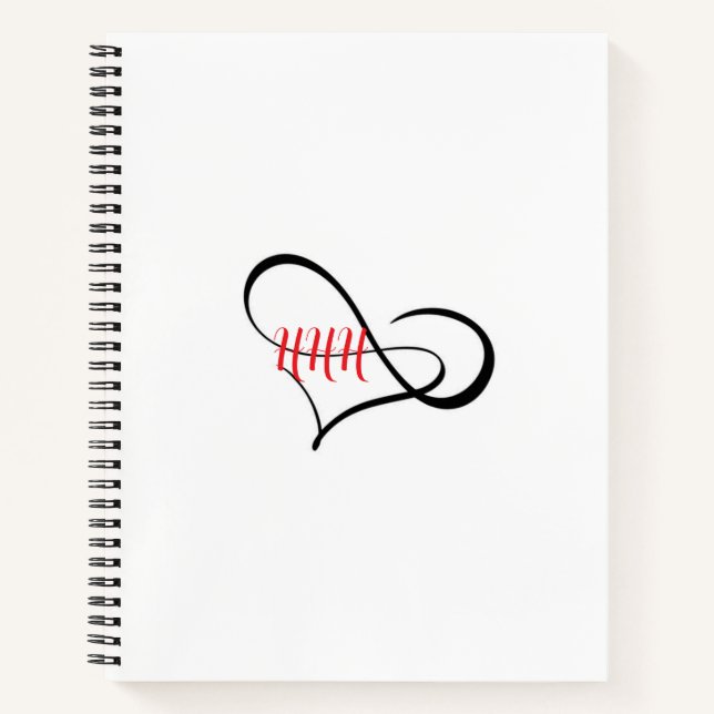 Triple H Infinity Heart Notebook (Front)