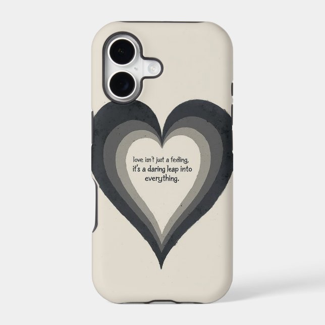 Triple Heart Layers – Bold Love Statement iPhone C (Back)