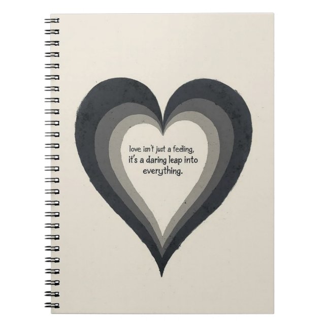 Triple Heart Layers – Bold Love Statement iPhone C Notebook (Front)