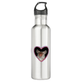 Triple Heart Mice Water Bottle
