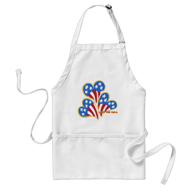 Triple Hearts USA Chef's apron (Front)