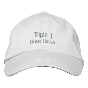 Triple J Horse Haven embroidered hat