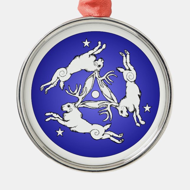 Triple Jackalope Ornament (Front)