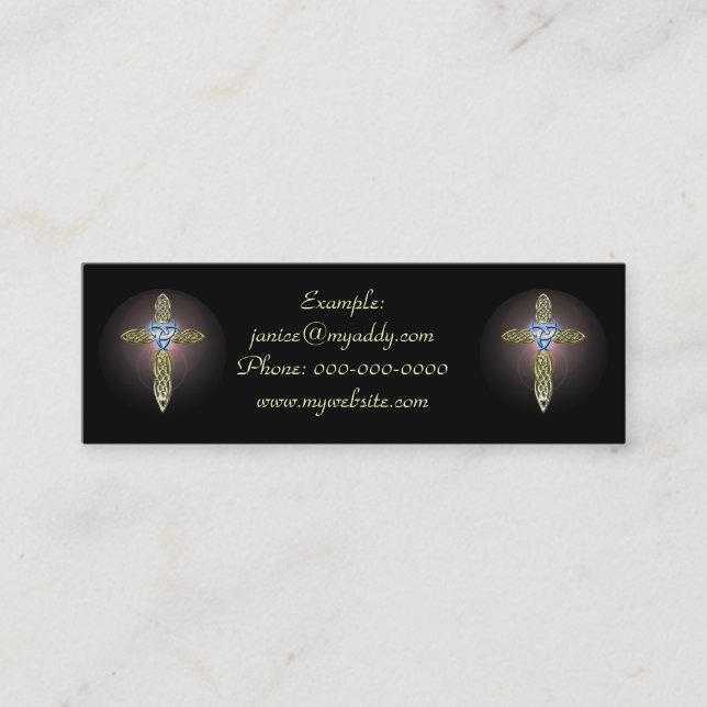 Triple Lunar Celtic Cross Profile Cards (Front)
