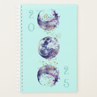 Triple lune violet et or