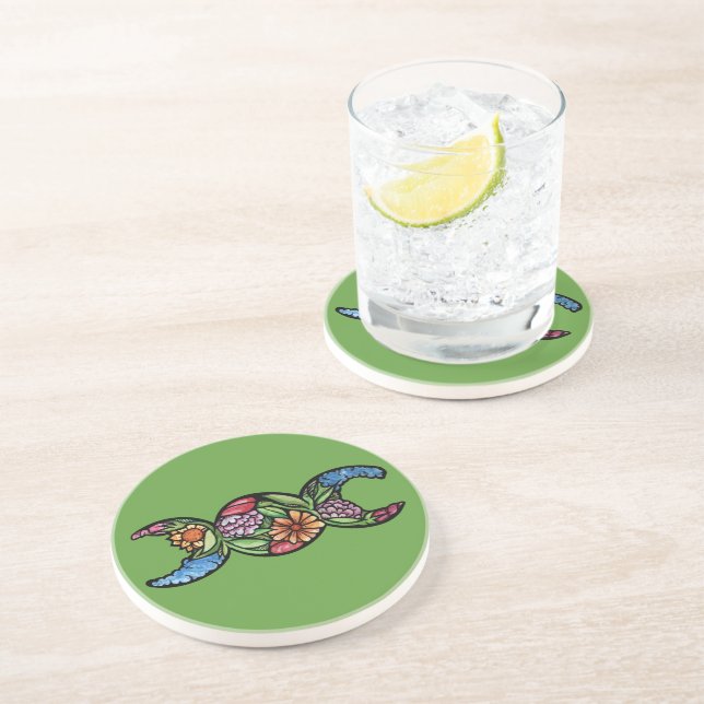 Triple Moon Bloom Coaster (Side)